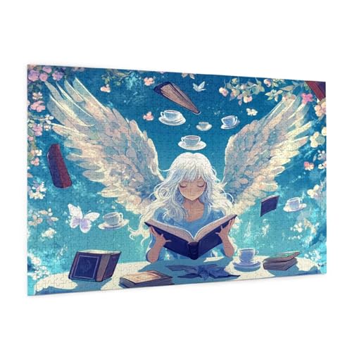Anime Puzzle 1000 Teile Erwachsene Puzzle Engel Muster Design mit Geschenkbox-Verpackung als Geschenk für Frauen, Anspruchsvolle Familienaktivität für Anfänger, Zimmer Deko 75 x 50 cm -1301y Anime Puzzle 1000 Teile Erwachsene Puzzle Engel Muster Design mit Geschenkbox-Verpackung als Geschenk für Frauen, Anspruchsvolle Familienaktivität für Anfänger, Zimmer Deko 75 x 50 cm -1301y von Zyupwjyy