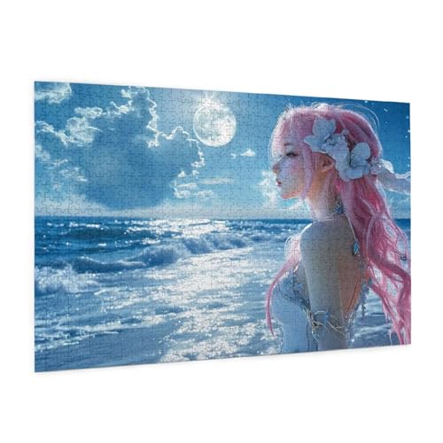 Anime Puzzle 1000 Teile Erwachsene Puzzle Mädchen Muster Design mit Geschenkbox-Verpackung als Geschenk für Frauen, Anspruchsvolle Familienaktivität für Anfänger, Zimmer Deko 75 x 50 cm -1293y Anime Puzzle 1000 Teile Erwachsene Puzzle Mädchen Muster Design mit Geschenkbox-Verpackung als Geschenk für Frauen, Anspruchsvolle Familienaktivität für Anfänger, Zimmer Deko 75 x 50 cm -1293y von Zyupwjyy