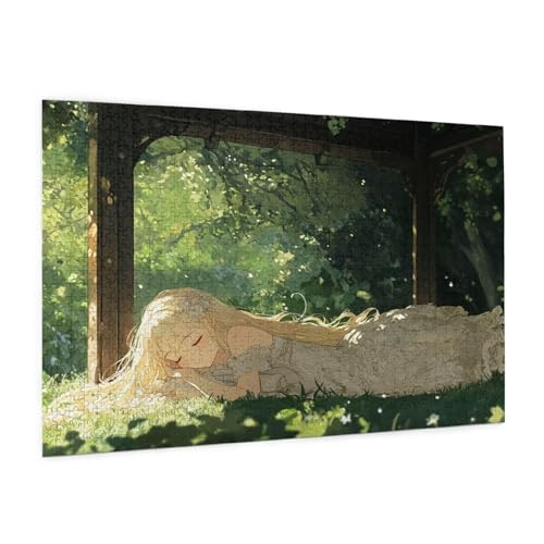 Anime Puzzle 2000 Teile Erwachsene Puzzle Mädchen Muster Design mit Geschenkbox-Verpackung als Geschenk für Frauen, Anspruchsvolle Familienaktivität für Anfänger, Zimmer Deko 99 x 70 cm -122y von Zyupwjyy