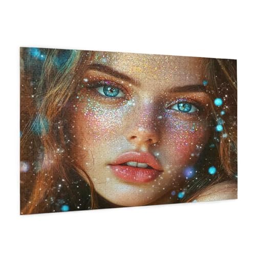 Anime Puzzle 5000 Teile Erwachsene Puzzle Mädchen Muster Design mit Geschenkbox-Verpackung als Geschenk für Frauen, Anspruchsvolle Familienaktivität für Anfänger, Zimmer Deko 105 x 156 cm -125y von Zyupwjyy
