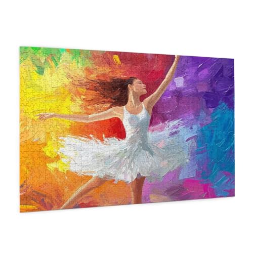 Ballett Puzzle 2000 Teile Erwachsene Puzzle Mädchen Muster Design mit Geschenkbox-Verpackung als Geschenk für Frauen, Anspruchsvolle Familienaktivität für Anfänger, Zimmer Deko 99 x 70 cm -1149y von Zyupwjyy