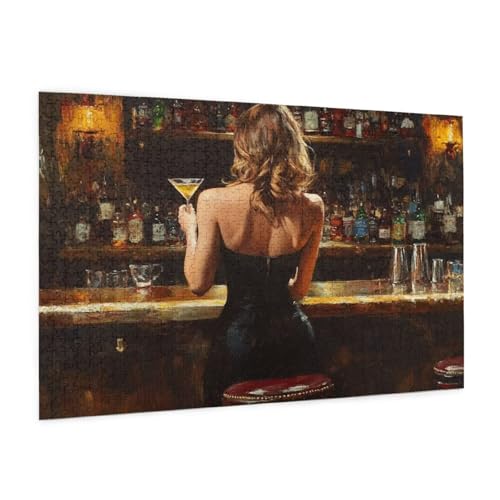 Bar Puzzle 1000 Teile Erwachsene Puzzle Mädchen Muster Design mit Geschenkbox-Verpackung als Geschenk für Frauen, Anspruchsvolle Familienaktivität für Erwachsene Anfänger,Zimmer Deko 75 x 50 cm -744y Bar Puzzle 1000 Teile Erwachsene Puzzle Mädchen Muster Design mit Geschenkbox-Verpackung als Geschenk für Frauen, Anspruchsvolle Familienaktivität für Erwachsene Anfänger,Zimmer Deko 75 x 50 cm -744y von Zyupwjyy
