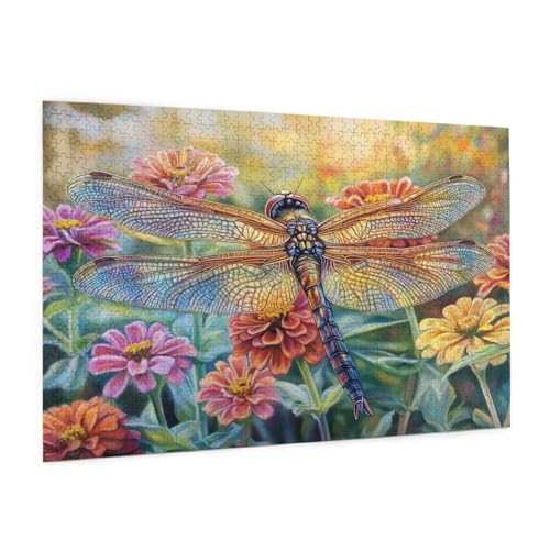 Blume Puzzle 1000 Teile Erwachsene Puzzle Landschaft Muster Design mit Geschenkbox-Verpackung als Geschenk für Frauen, Anspruchsvolle Familienaktivität für Anfänger, Zimmer Deko 75 x 50 cm -1791y von Zyupwjyy