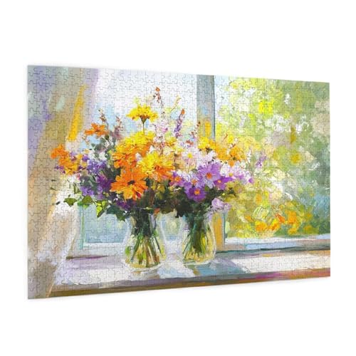 Blume Puzzle 1000 Teile Erwachsene Puzzle Schwelle Muster Design mit Geschenkbox-Verpackung als Geschenk für Frauen, Anspruchsvolle Familienaktivität für Anfänger, Zimmer Deko 75 x 50 cm -494y Blume Puzzle 1000 Teile Erwachsene Puzzle Schwelle Muster Design mit Geschenkbox-Verpackung als Geschenk für Frauen, Anspruchsvolle Familienaktivität für Anfänger, Zimmer Deko 75 x 50 cm -494y von Zyupwjyy