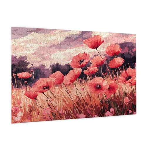 Blume Puzzle 2000 Teile Erwachsene Puzzle Landschaft Muster Design mit Geschenkbox-Verpackung als Geschenk für Frauen, Anspruchsvolle Familienaktivität für Anfänger, Zimmer Deko 99 x 70 cm -512y von Zyupwjyy