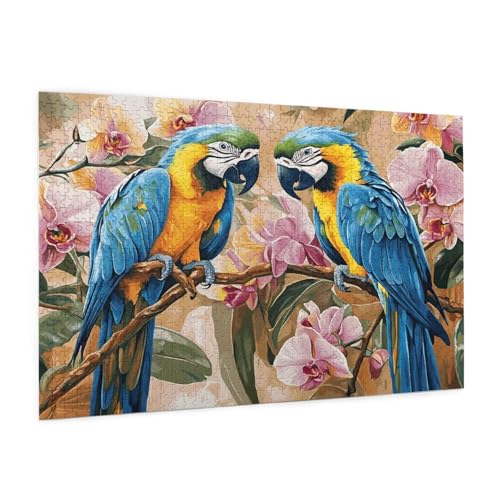 Blume Puzzle 2000 Teile Erwachsene Puzzle Papagei Muster Design mit Geschenkbox-Verpackung als Geschenk für Frauen, Anspruchsvolle Familienaktivität für Anfänger, Zimmer Deko 99 x 70 cm -663y Blume Puzzle 2000 Teile Erwachsene Puzzle Papagei Muster Design mit Geschenkbox-Verpackung als Geschenk für Frauen, Anspruchsvolle Familienaktivität für Anfänger, Zimmer Deko 99 x 70 cm -663y von Zyupwjyy