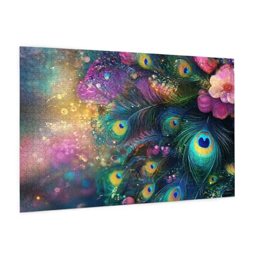 Blume Puzzle 2000 Teile Erwachsene Puzzle Pfau Muster Design mit Geschenkbox-Verpackung als Geschenk für Frauen, Anspruchsvolle Familienaktivität für Erwachsene Anfänger, Zimmer Deko 99 x 70 cm -574y Blume Puzzle 2000 Teile Erwachsene Puzzle Pfau Muster Design mit Geschenkbox-Verpackung als Geschenk für Frauen, Anspruchsvolle Familienaktivität für Erwachsene Anfänger, Zimmer Deko 99 x 70 cm -574y von Zyupwjyy