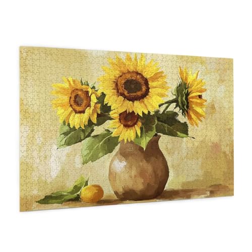 Blume Puzzle 2000 Teile Erwachsene Puzzle Sonnenblume Muster Design mit Geschenkbox-Verpackung als Geschenk für Frauen, Anspruchsvolle Familienaktivität für Anfänger, Zimmer Deko 99 x 70 cm -653y Blume Puzzle 2000 Teile Erwachsene Puzzle Sonnenblume Muster Design mit Geschenkbox-Verpackung als Geschenk für Frauen, Anspruchsvolle Familienaktivität für Anfänger, Zimmer Deko 99 x 70 cm -653y von Zyupwjyy