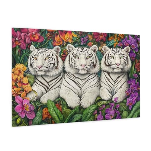 Blume Puzzle 2000 Teile Erwachsene Puzzle Tiger Muster Design mit Geschenkbox-Verpackung als Geschenk für Frauen, Anspruchsvolle Familienaktivität für Erwachsene Anfänger,Zimmer Deko 99 x 70 cm -576y Blume Puzzle 2000 Teile Erwachsene Puzzle Tiger Muster Design mit Geschenkbox-Verpackung als Geschenk für Frauen, Anspruchsvolle Familienaktivität für Erwachsene Anfänger,Zimmer Deko 99 x 70 cm -576y von Zyupwjyy
