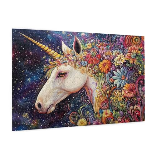 Blume Puzzle 300 Teile Erwachsene Puzzle Einhorn Muster Design mit Geschenkbox-Verpackung als Geschenk für Frauen, Anspruchsvolle Familienaktivität für Anfänger, Zimmer Deko 40 x 28 cm -507y Blume Puzzle 300 Teile Erwachsene Puzzle Einhorn Muster Design mit Geschenkbox-Verpackung als Geschenk für Frauen, Anspruchsvolle Familienaktivität für Anfänger, Zimmer Deko 40 x 28 cm -507y von Zyupwjyy