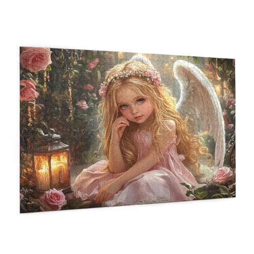 Blume Puzzle 300 Teile Erwachsene Puzzle Engel Muster Design mit Geschenkbox-Verpackung als Geschenk für Frauen, Anspruchsvolle Familienaktivität für Erwachsene Anfänger, Zimmer Deko 40 x 28 cm -645y Blume Puzzle 300 Teile Erwachsene Puzzle Engel Muster Design mit Geschenkbox-Verpackung als Geschenk für Frauen, Anspruchsvolle Familienaktivität für Erwachsene Anfänger, Zimmer Deko 40 x 28 cm -645y von Zyupwjyy