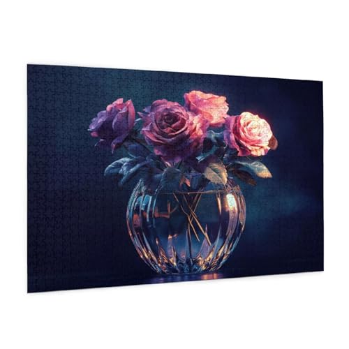 Blume Puzzle 300 Teile Erwachsene Puzzle Farbe Muster Design mit Geschenkbox-Verpackung als Geschenk für Frauen, Anspruchsvolle Familienaktivität für Erwachsene Anfänger, Zimmer Deko 40 x 28 cm -476y Blume Puzzle 300 Teile Erwachsene Puzzle Farbe Muster Design mit Geschenkbox-Verpackung als Geschenk für Frauen, Anspruchsvolle Familienaktivität für Erwachsene Anfänger, Zimmer Deko 40 x 28 cm -476y von Zyupwjyy