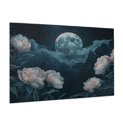 Blume Puzzle 300 Teile Erwachsene Puzzle Mond Muster Design mit Geschenkbox-Verpackung als Geschenk für Frauen, Anspruchsvolle Familienaktivität für Erwachsene Anfänger, Zimmer Deko 40 x 28 cm -667y Blume Puzzle 300 Teile Erwachsene Puzzle Mond Muster Design mit Geschenkbox-Verpackung als Geschenk für Frauen, Anspruchsvolle Familienaktivität für Erwachsene Anfänger, Zimmer Deko 40 x 28 cm -667y von Zyupwjyy
