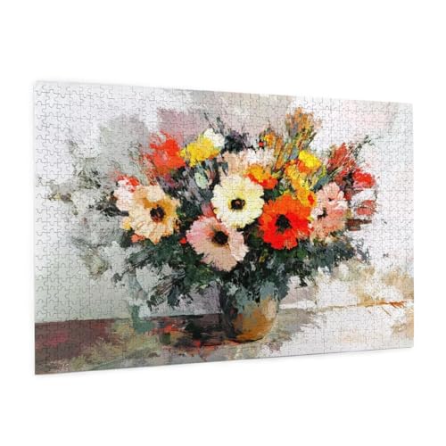 Blume Puzzle 300 Teile Erwachsene Puzzle Retro Muster Design mit Geschenkbox-Verpackung als Geschenk für Frauen, Anspruchsvolle Familienaktivität für Erwachsene Anfänger, Zimmer Deko 40 x 28 cm -529y Blume Puzzle 300 Teile Erwachsene Puzzle Retro Muster Design mit Geschenkbox-Verpackung als Geschenk für Frauen, Anspruchsvolle Familienaktivität für Erwachsene Anfänger, Zimmer Deko 40 x 28 cm -529y von Zyupwjyy