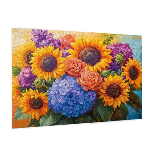 Blume Puzzle 300 Teile Erwachsene Puzzle Sonnenblume Muster Design mit Geschenkbox-Verpackung als Geschenk für Frauen, Anspruchsvolle Familienaktivität für Anfänger, Zimmer Deko 40 x 28 cm -1838y Blume Puzzle 300 Teile Erwachsene Puzzle Sonnenblume Muster Design mit Geschenkbox-Verpackung als Geschenk für Frauen, Anspruchsvolle Familienaktivität für Anfänger, Zimmer Deko 40 x 28 cm -1838y von Zyupwjyy
