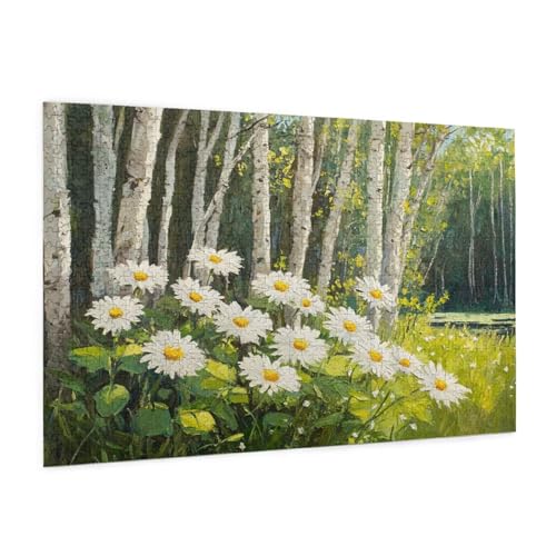 Blume Puzzle 5000 Teile Erwachsene Puzzle Baum Muster Design mit Geschenkbox-Verpackung als Geschenk für Frauen, Anspruchsvolle Familienaktivität für Anfänger, Zimmer Deko 105 x 156 cm -1832y von Zyupwjyy