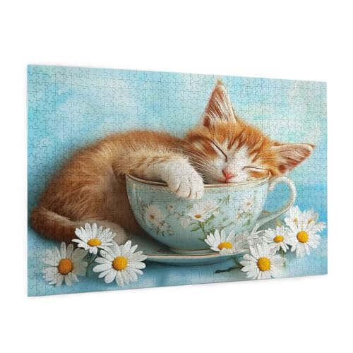 Blume Puzzle 5000 Teile Erwachsene Puzzle Katze Muster Design mit Geschenkbox-Verpackung als Geschenk für Frauen, Anspruchsvolle Familienaktivität für Anfänger, Zimmer Deko 105 x 156 cm -593y Blume Puzzle 5000 Teile Erwachsene Puzzle Katze Muster Design mit Geschenkbox-Verpackung als Geschenk für Frauen, Anspruchsvolle Familienaktivität für Anfänger, Zimmer Deko 105 x 156 cm -593y von Zyupwjyy
