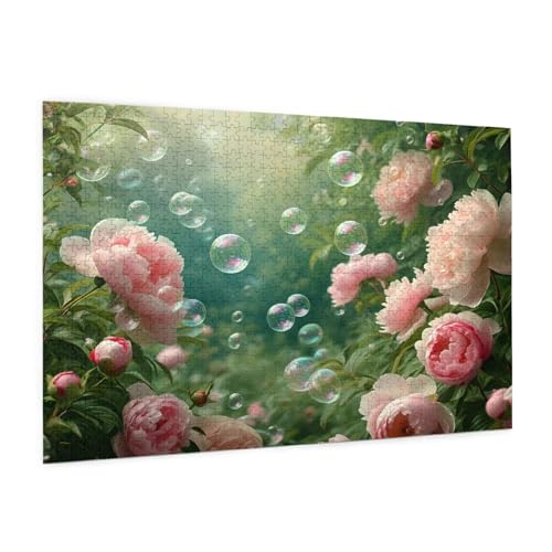 Blume Puzzle 5000 Teile Erwachsene Puzzle Landschaft Muster Design mit Geschenkbox-Verpackung als Geschenk für Frauen, Anspruchsvolle Familienaktivität für Anfänger, Zimmer Deko 105 x 156 cm -513y von Zyupwjyy
