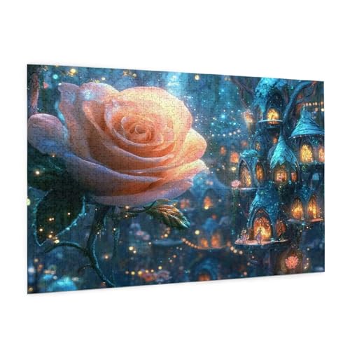 Blume Puzzle 5000 Teile Erwachsene Puzzle Landschaft Muster Design mit Geschenkbox-Verpackung als Geschenk für Frauen, Anspruchsvolle Familienaktivität für Anfänger, Zimmer Deko 105 x 156 cm -567y von Zyupwjyy