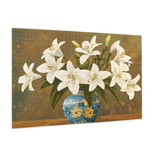 Blume Puzzle 5000 Teile Erwachsene Puzzle Lilie Muster Design mit Geschenkbox-Verpackung als Geschenk für Frauen, Anspruchsvolle Familienaktivität für Anfänger, Zimmer Deko 105 x 156 cm -1719y Blume Puzzle 5000 Teile Erwachsene Puzzle Lilie Muster Design mit Geschenkbox-Verpackung als Geschenk für Frauen, Anspruchsvolle Familienaktivität für Anfänger, Zimmer Deko 105 x 156 cm -1719y von Zyupwjyy