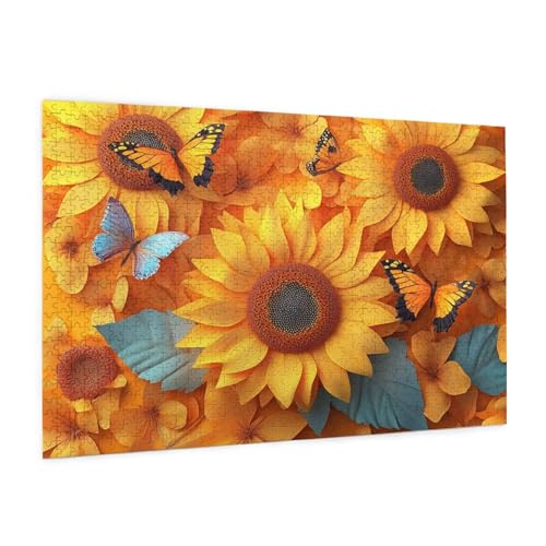 Blume Puzzle 5000 Teile Erwachsene Puzzle Sonnenblume Muster Design mit Geschenkbox-Verpackung als Geschenk für Frauen, Anspruchsvolle Familienaktivität für Anfänger, Zimmer Deko 105 x 156 cm -651y Blume Puzzle 5000 Teile Erwachsene Puzzle Sonnenblume Muster Design mit Geschenkbox-Verpackung als Geschenk für Frauen, Anspruchsvolle Familienaktivität für Anfänger, Zimmer Deko 105 x 156 cm -651y von Zyupwjyy
