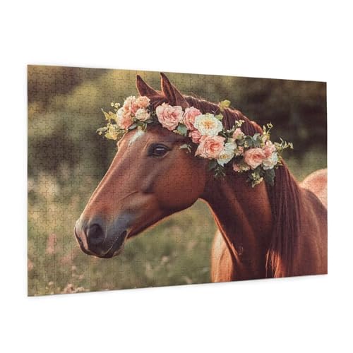 Blume Puzzle 5000 Teile Erwachsene Puzzle Tier Muster Design mit Geschenkbox-Verpackung als Geschenk für Frauen, Anspruchsvolle Familienaktivität für Anfänger, Zimmer Deko 105 x 156 cm -580y von Zyupwjyy