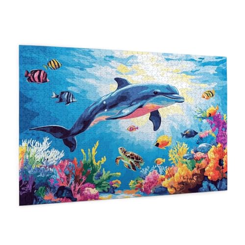 Delphin Puzzle 2000 Teile Erwachsene Puzzle Tier Muster Design mit Geschenkbox-Verpackung als Geschenk für Frauen, Anspruchsvolle Familienaktivität für Anfänger, Zimmer Deko 99 x 70 cm -1665y Delphin Puzzle 2000 Teile Erwachsene Puzzle Tier Muster Design mit Geschenkbox-Verpackung als Geschenk für Frauen, Anspruchsvolle Familienaktivität für Anfänger, Zimmer Deko 99 x 70 cm -1665y von Zyupwjyy