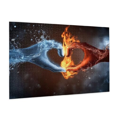 EIS Puzzle 2000 Teile Erwachsene Puzzle Feuer Muster Design mit Geschenkbox-Verpackung als Geschenk für Frauen, Anspruchsvolle Familienaktivität für Erwachsene Anfänger, Zimmer Deko 99 x 70 cm -1156y EIS Puzzle 2000 Teile Erwachsene Puzzle Feuer Muster Design mit Geschenkbox-Verpackung als Geschenk für Frauen, Anspruchsvolle Familienaktivität für Erwachsene Anfänger, Zimmer Deko 99 x 70 cm -1156y von Zyupwjyy
