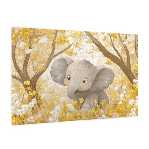 Elefant Puzzle 1000 Teile Erwachsene Puzzle Karikatur Muster Design mit Geschenkbox-Verpackung als Geschenk für Frauen, Anspruchsvolle Familienaktivität für Anfänger, Zimmer Deko 75 x 50 cm -1239y Elefant Puzzle 1000 Teile Erwachsene Puzzle Karikatur Muster Design mit Geschenkbox-Verpackung als Geschenk für Frauen, Anspruchsvolle Familienaktivität für Anfänger, Zimmer Deko 75 x 50 cm -1239y von Zyupwjyy