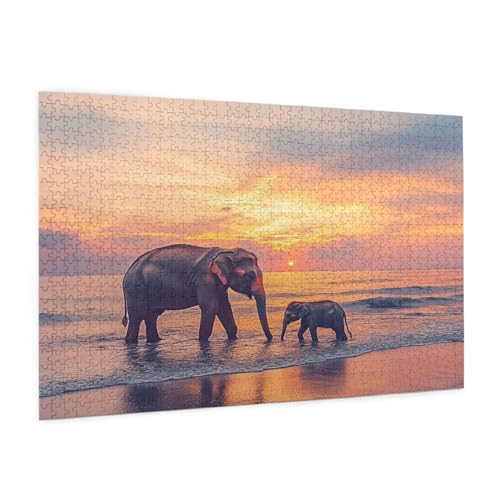 Elefant Puzzle 300 Teile Erwachsene Puzzle Meer Muster Design mit Geschenkbox-Verpackung als Geschenk für Frauen, Anspruchsvolle Familienaktivität für Anfänger, Zimmer Deko 40 x 28 cm -1235y Elefant Puzzle 300 Teile Erwachsene Puzzle Meer Muster Design mit Geschenkbox-Verpackung als Geschenk für Frauen, Anspruchsvolle Familienaktivität für Anfänger, Zimmer Deko 40 x 28 cm -1235y von Zyupwjyy