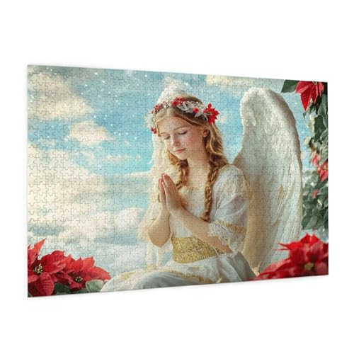 Engel Puzzle 2000 Teile Erwachsene Puzzle Mädchen Muster Design mit Geschenkbox-Verpackung als Geschenk für Frauen, Anspruchsvolle Familienaktivität für Anfänger, Zimmer Deko 99 x 70 cm -2291y von Zyupwjyy