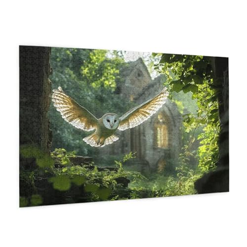 Eule Puzzle 2000 Teile Erwachsene Puzzle Baum Muster Design mit Geschenkbox-Verpackung als Geschenk für Frauen, Anspruchsvolle Familienaktivität für Erwachsene Anfänger, Zimmer Deko 99 x 70 cm -2135y von Zyupwjyy