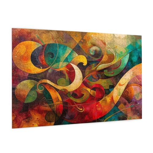 Fantasie Puzzle 2000 Teile Erwachsene Puzzle Wolke Muster Design mit Geschenkbox-Verpackung als Geschenk für Frauen, Anspruchsvolle Familienaktivität für Anfänger, Zimmer Deko 99 x 70 cm -1882y von Zyupwjyy