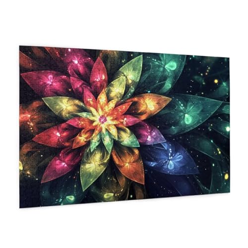 Fantastisch Puzzle 2000 Teile Erwachsene Puzzle Blume Muster Design mit Geschenkbox-Verpackung als Geschenk für Frauen, Anspruchsvolle Familienaktivität für Anfänger, Zimmer Deko 99 x 70 cm -2150y von Zyupwjyy
