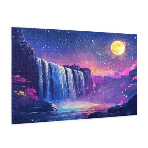 Fantastisch Puzzle 2000 Teile Erwachsene Puzzle Landschaft Muster Design mit Geschenkbox-Verpackung als Geschenk für Frauen, Anspruchsvolle Familienaktivität für Anfänger, Zimmer Deko 99x70 cm -2152y von Zyupwjyy
