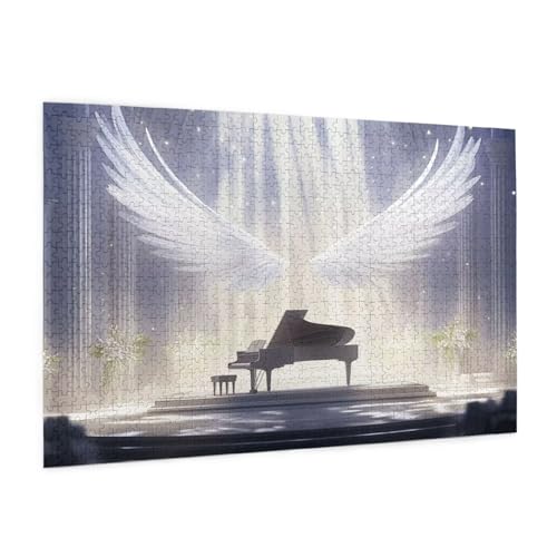 Fantastisch Puzzle 300 Teile Erwachsene Puzzle Engel Muster Design mit Geschenkbox-Verpackung als Geschenk für Frauen, Anspruchsvolle Familienaktivität für Anfänger, Zimmer Deko 40 x 28 cm -2160y von Zyupwjyy