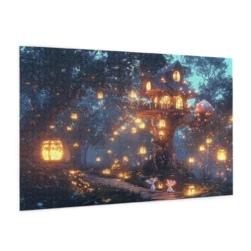 Fantastisch Puzzle 300 Teile Erwachsene Puzzle Landschaft Muster Design mit Geschenkbox-Verpackung als Geschenk für Frauen, Anspruchsvolle Familienaktivität für Anfänger, Zimmer Deko 40 x 28 cm -926y von Zyupwjyy
