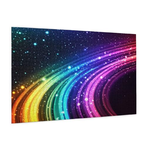 Farbe Puzzle 5000 Teile Erwachsene Puzzle Landschaft Muster Design mit Geschenkbox-Verpackung als Geschenk für Frauen, Anspruchsvolle Familienaktivität für Anfänger, Zimmer Deko 105 x 156 cm -29y von Zyupwjyy