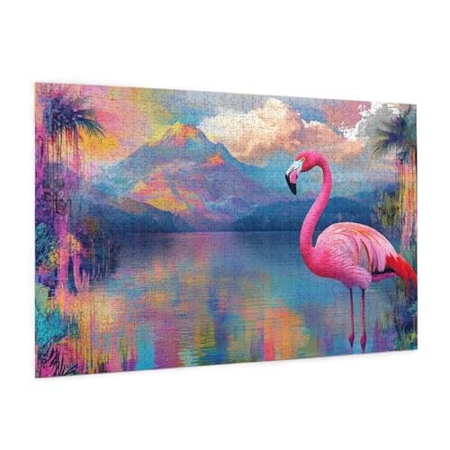Flamingo Puzzle 1000 Teile Erwachsene Puzzle Landschaft Muster Design mit Geschenkbox-Verpackung als Geschenk für Frauen, Anspruchsvolle Familienaktivität für Anfänger, Zimmer Deko 75 x 50 cm -695y Flamingo Puzzle 1000 Teile Erwachsene Puzzle Landschaft Muster Design mit Geschenkbox-Verpackung als Geschenk für Frauen, Anspruchsvolle Familienaktivität für Anfänger, Zimmer Deko 75 x 50 cm -695y von Zyupwjyy