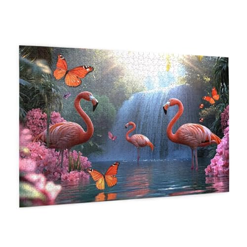 Flamingo Puzzle 300 Teile Erwachsene Puzzle Schmetterling Muster Design mit Geschenkbox-Verpackung als Geschenk für Frauen, Anspruchsvolle Familienaktivität für Anfänger,Zimmer Deko 40 x 28 cm -1892y Flamingo Puzzle 300 Teile Erwachsene Puzzle Schmetterling Muster Design mit Geschenkbox-Verpackung als Geschenk für Frauen, Anspruchsvolle Familienaktivität für Anfänger,Zimmer Deko 40 x 28 cm -1892y von Zyupwjyy