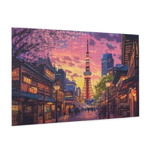 Frankreich Puzzle 2000 Teile Erwachsene Puzzle Paris Muster Design mit Geschenkbox-Verpackung als Geschenk für Frauen, Anspruchsvolle Familienaktivität für Anfänger, Zimmer Deko 99 x 70 cm -1408y von Zyupwjyy