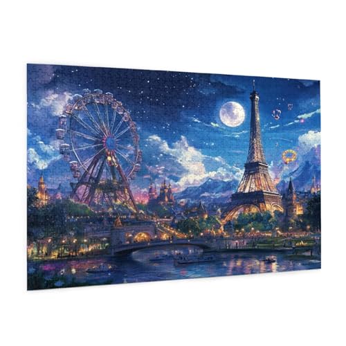 Frankreich Puzzle 300 Teile Erwachsene Puzzle Eiffelturm Muster Design mit Geschenkbox-Verpackung als Geschenk für Frauen, Anspruchsvolle Familienaktivität für Anfänger, Zimmer Deko 40 x 28 cm -232y Frankreich Puzzle 300 Teile Erwachsene Puzzle Eiffelturm Muster Design mit Geschenkbox-Verpackung als Geschenk für Frauen, Anspruchsvolle Familienaktivität für Anfänger, Zimmer Deko 40 x 28 cm -232y von Zyupwjyy