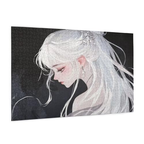 Frau Puzzle 2000 Teile Erwachsene Puzzle Anime Muster Design mit Geschenkbox-Verpackung als Geschenk für Frauen, Anspruchsvolle Familienaktivität für Erwachsene Anfänger,Zimmer Deko 99 x 70 cm -2208y von Zyupwjyy