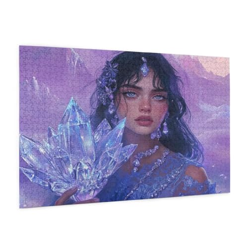 Frau Puzzle 5000 Teile Erwachsene Puzzle Abstrakt Muster Design mit Geschenkbox-Verpackung als Geschenk für Frauen, Anspruchsvolle Familienaktivität für Anfänger, Zimmer Deko 105 x 156 cm -2207y von Zyupwjyy