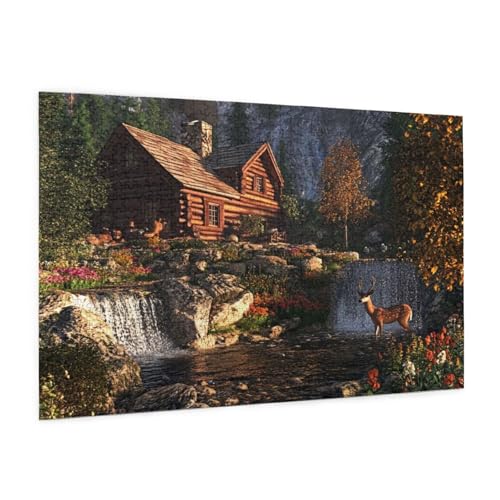Garten Puzzle 1000 Teile Erwachsene Puzzle Landschaft Muster Design mit Geschenkbox-Verpackung als Geschenk für Frauen, Anspruchsvolle Familienaktivität für Anfänger, Zimmer Deko 75 x 50 cm -682y von Zyupwjyy