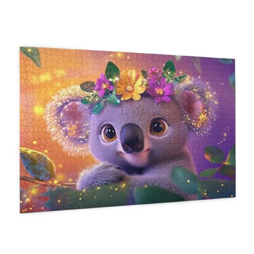 Glücklich Puzzle 2000 Teile Erwachsene Puzzle Koala Muster Design mit Geschenkbox-Verpackung als Geschenk für Frauen, Anspruchsvolle Familienaktivität für Anfänger, Zimmer Deko 99 x 70 cm -1994y Glücklich Puzzle 2000 Teile Erwachsene Puzzle Koala Muster Design mit Geschenkbox-Verpackung als Geschenk für Frauen, Anspruchsvolle Familienaktivität für Anfänger, Zimmer Deko 99 x 70 cm -1994y von Zyupwjyy