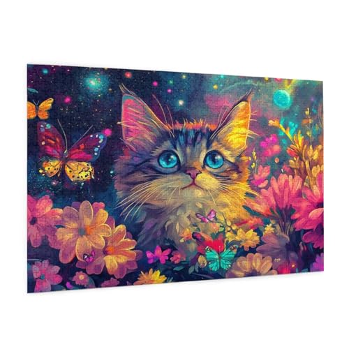 Glücklich Puzzle 300 Teile Erwachsene Puzzle Katze Muster Design mit Geschenkbox-Verpackung als Geschenk für Frauen, Anspruchsvolle Familienaktivität für Anfänger, Zimmer Deko 40 x 28 cm -773y Glücklich Puzzle 300 Teile Erwachsene Puzzle Katze Muster Design mit Geschenkbox-Verpackung als Geschenk für Frauen, Anspruchsvolle Familienaktivität für Anfänger, Zimmer Deko 40 x 28 cm -773y von Zyupwjyy