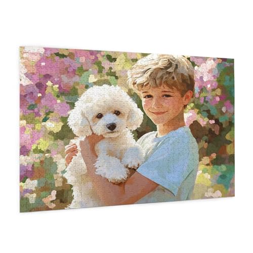 Hund Puzzle 2000 Teile Erwachsene Puzzle Junge Muster Design mit Geschenkbox-Verpackung als Geschenk für Frauen, Anspruchsvolle Familienaktivität für Erwachsene Anfänger,Zimmer Deko 99 x 70 cm -1572y Hund Puzzle 2000 Teile Erwachsene Puzzle Junge Muster Design mit Geschenkbox-Verpackung als Geschenk für Frauen, Anspruchsvolle Familienaktivität für Erwachsene Anfänger,Zimmer Deko 99 x 70 cm -1572y von Zyupwjyy