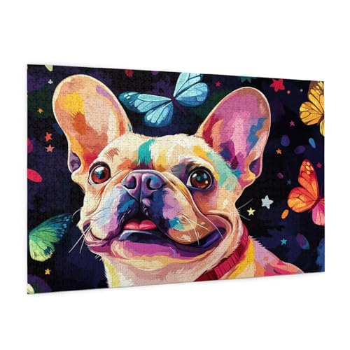 Hund Puzzle 300 Teile Erwachsene Puzzle Schmetterling Muster Design mit Geschenkbox-Verpackung als Geschenk für Frauen, Anspruchsvolle Familienaktivität für Anfänger, Zimmer Deko 40 x 28 cm -1562y Hund Puzzle 300 Teile Erwachsene Puzzle Schmetterling Muster Design mit Geschenkbox-Verpackung als Geschenk für Frauen, Anspruchsvolle Familienaktivität für Anfänger, Zimmer Deko 40 x 28 cm -1562y von Zyupwjyy