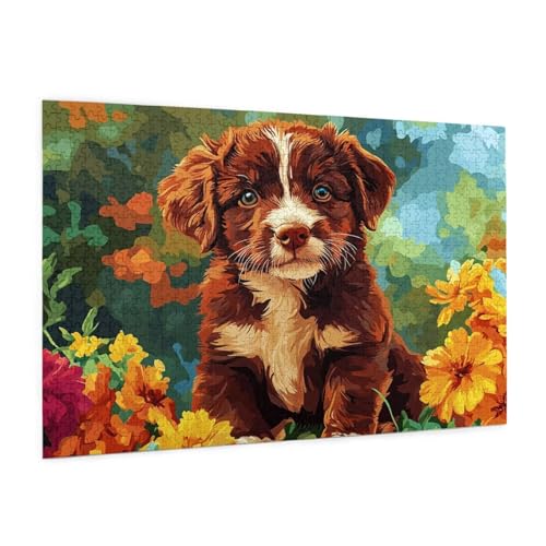 Hund Puzzle 5000 Teile Erwachsene Puzzle Tier Muster Design mit Geschenkbox-Verpackung als Geschenk für Frauen, Anspruchsvolle Familienaktivität für Anfänger, Zimmer Deko 105 x 156 cm -1558y Hund Puzzle 5000 Teile Erwachsene Puzzle Tier Muster Design mit Geschenkbox-Verpackung als Geschenk für Frauen, Anspruchsvolle Familienaktivität für Anfänger, Zimmer Deko 105 x 156 cm -1558y von Zyupwjyy